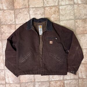 Vintage Carhartt Detroit Jacket XL – Dark Brown, Broken-In Workwear Icon